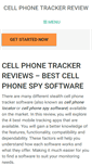 Mobile Screenshot of cellphonetrackerreview.com