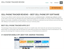 Tablet Screenshot of cellphonetrackerreview.com